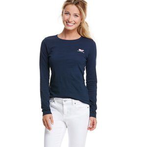 Vineyard Vines navy long sleeve t-shirt